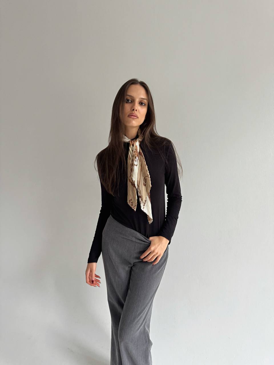 Vintage pleated scarf