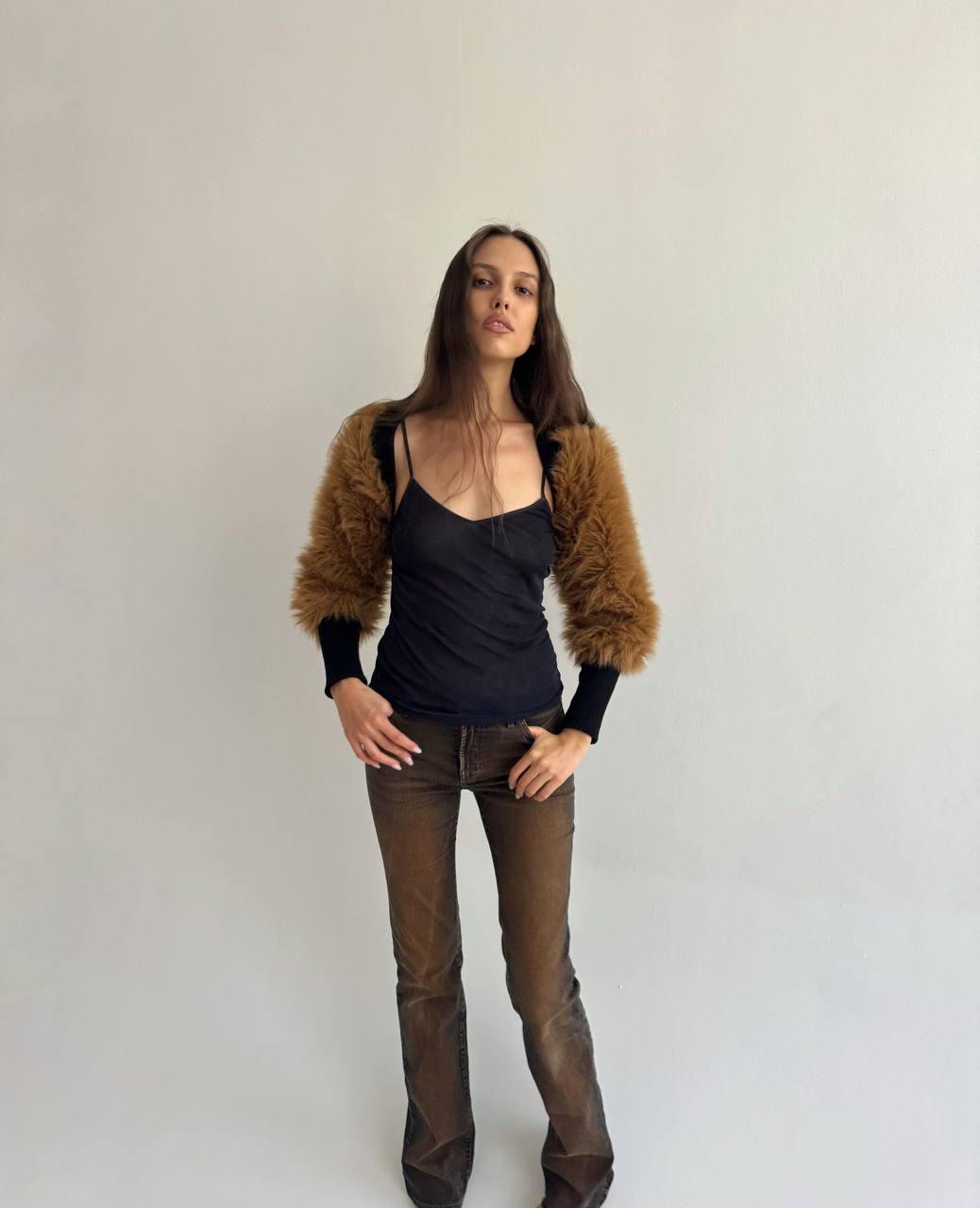 Vintage faux fur bolero