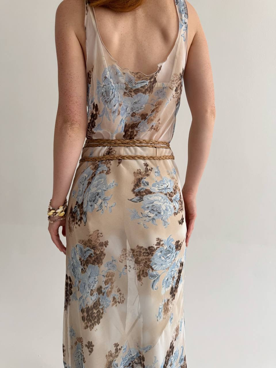 Vintage beige belt