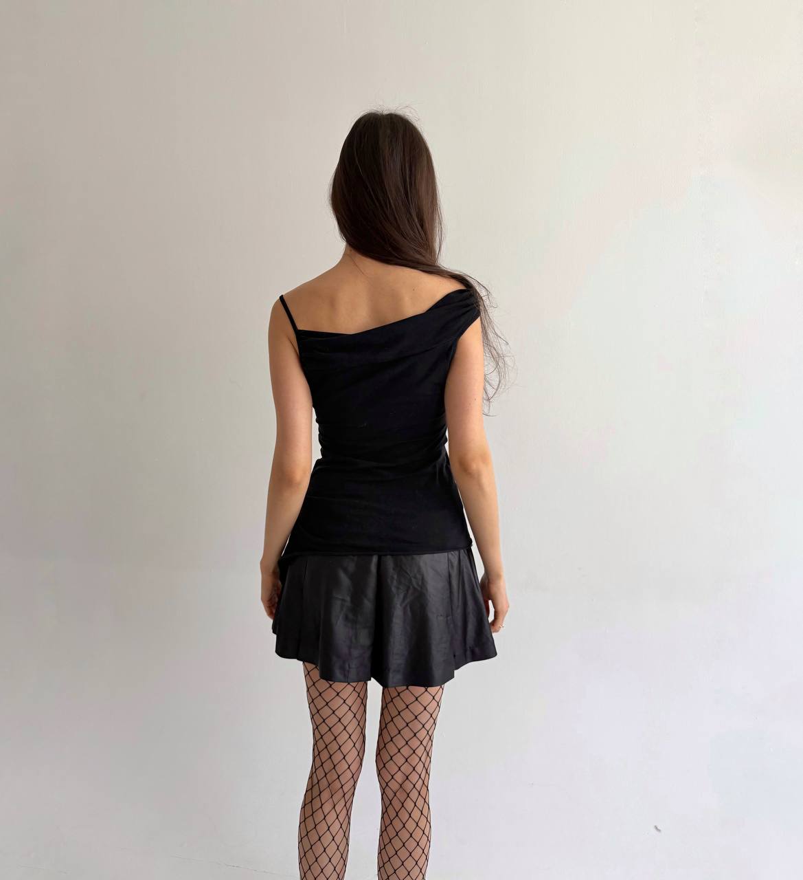 Vintage cotton asymmetrical blouse