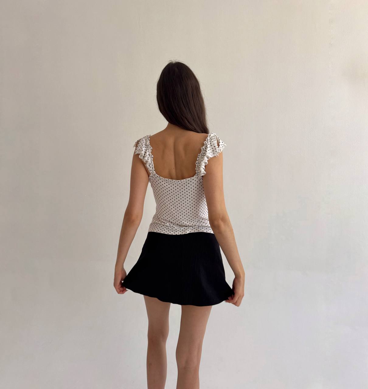 Vintage polka dot top