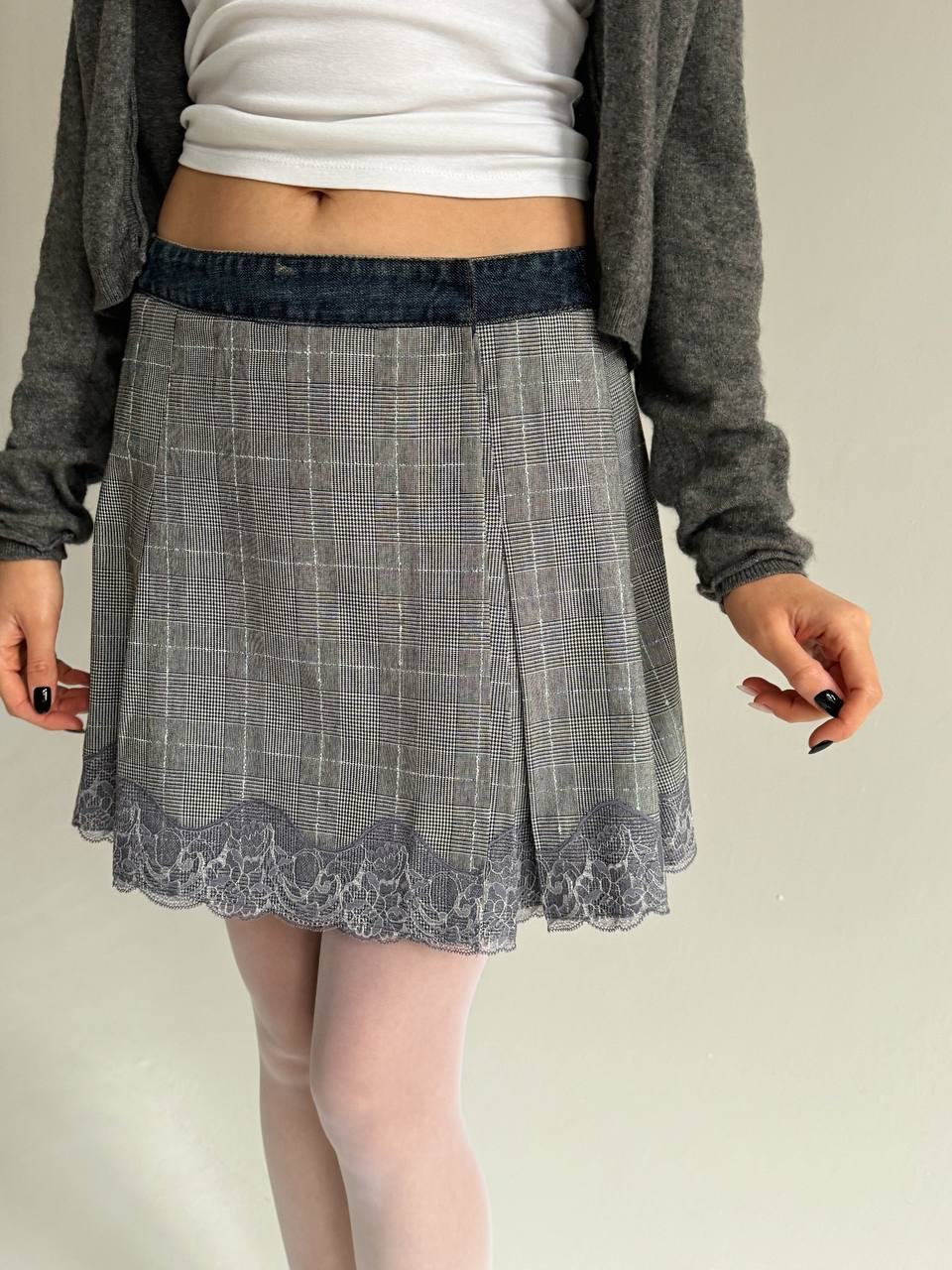 Vintage Dolce & Gabbana checked mini skirt