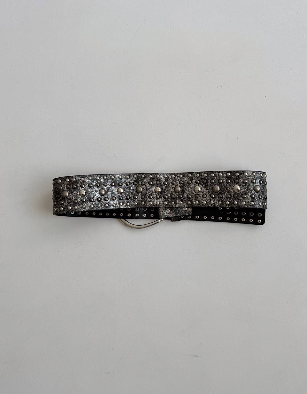 Vintage metallic studded belt