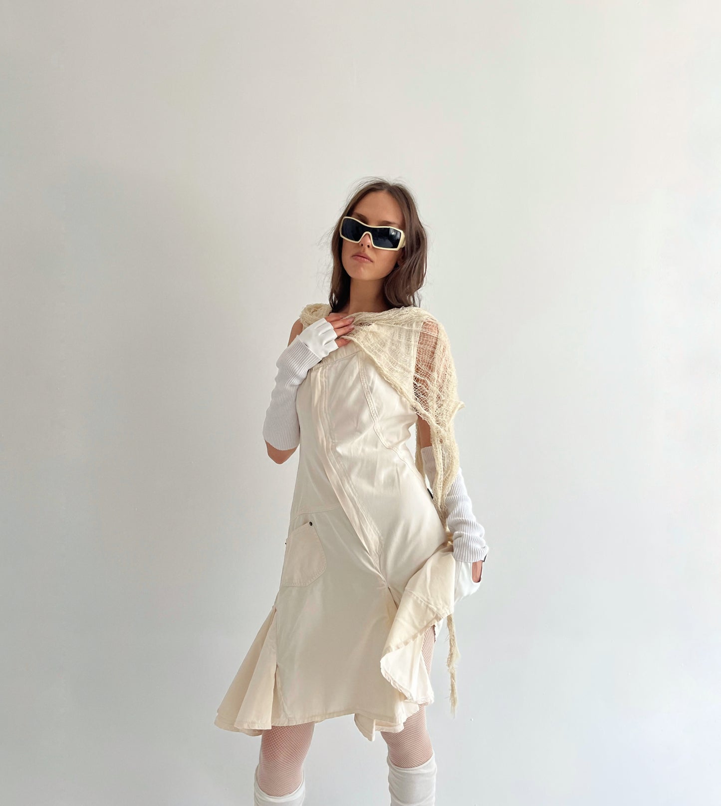 Vintage Plein Sud cotton deconstructed dress