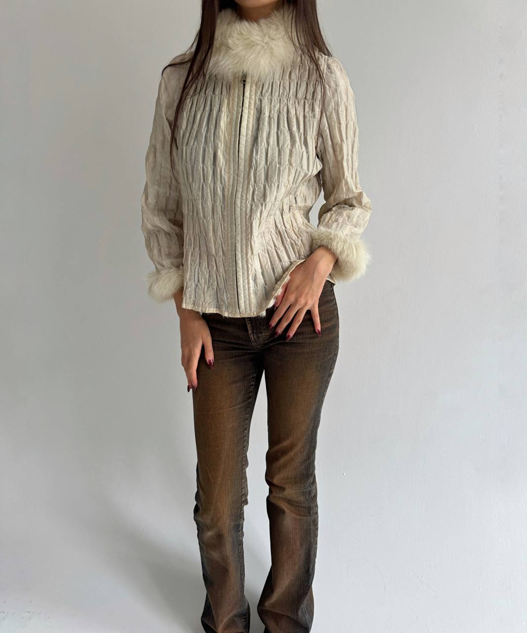 Vintage real fur jacket