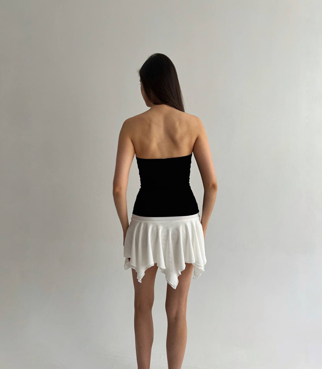 Vintage viscose black tube top
