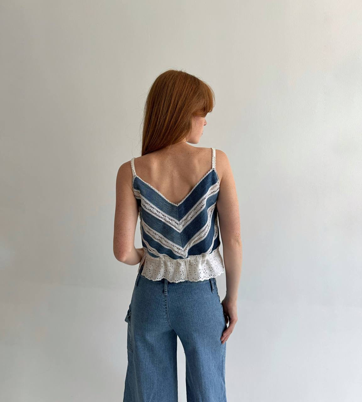 Vintage denim cami top