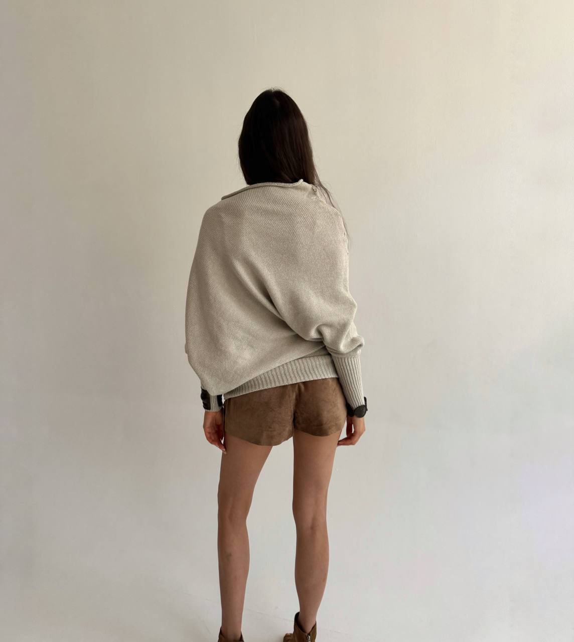 Genuine leather Liu Jo shorts with tassels