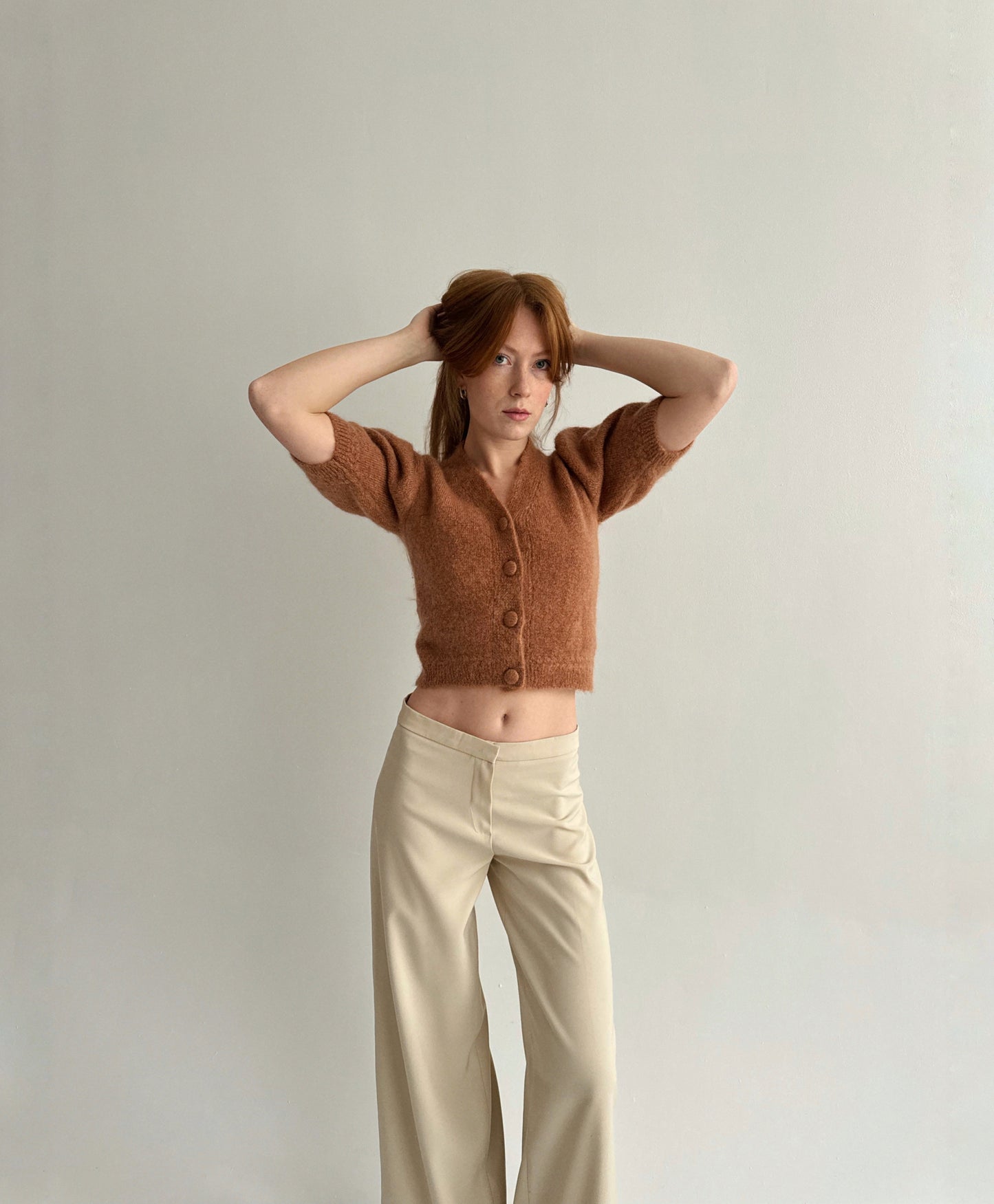 Rouje Paris 82% mohair fluffy cardigan
