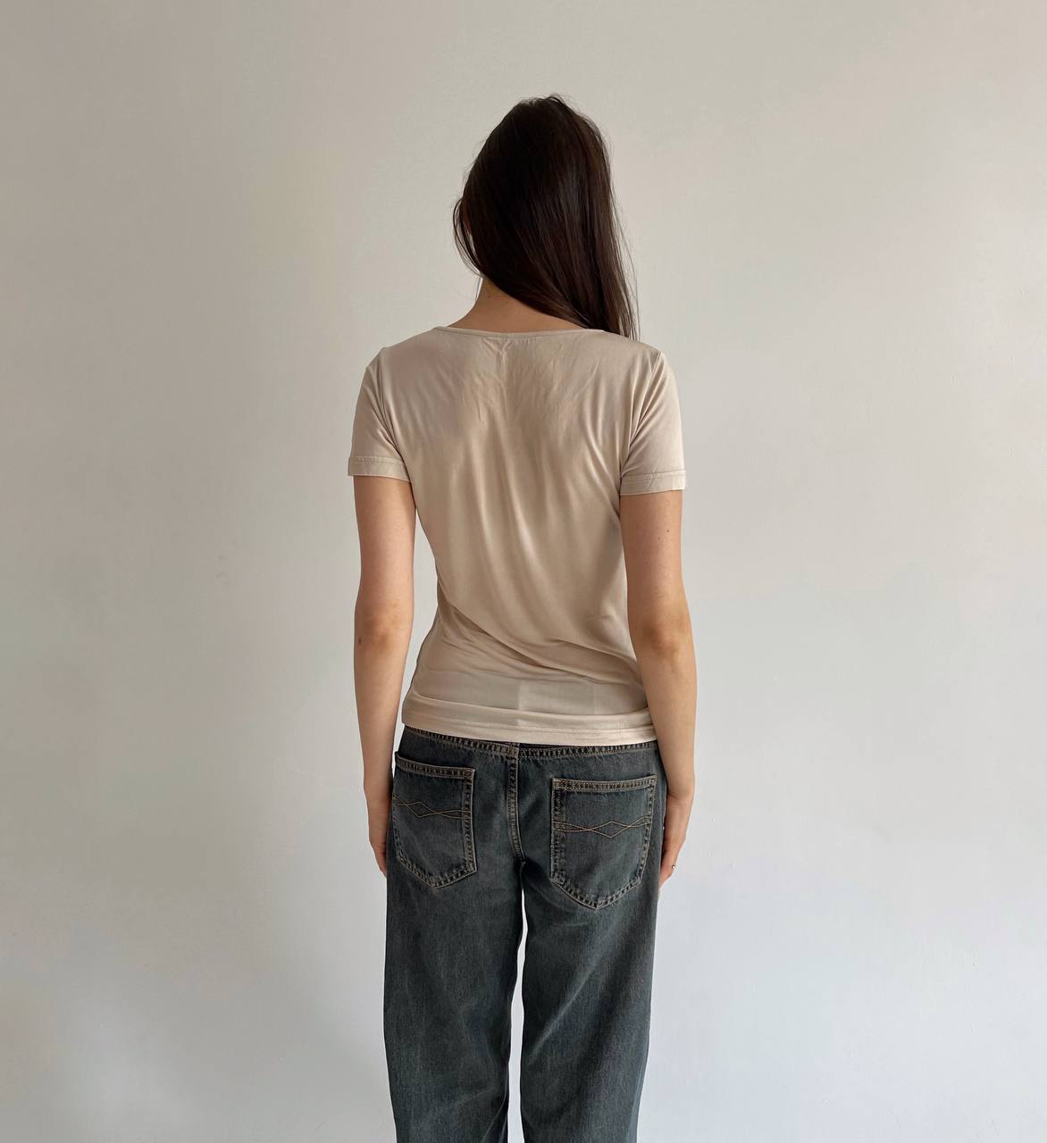 Vintage pure silk t-shirt