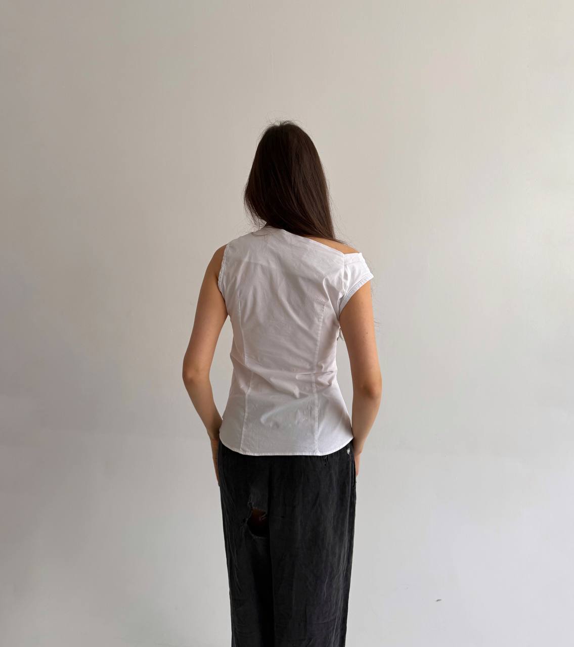 Vintage Plein Sud cotton avant garde blouse