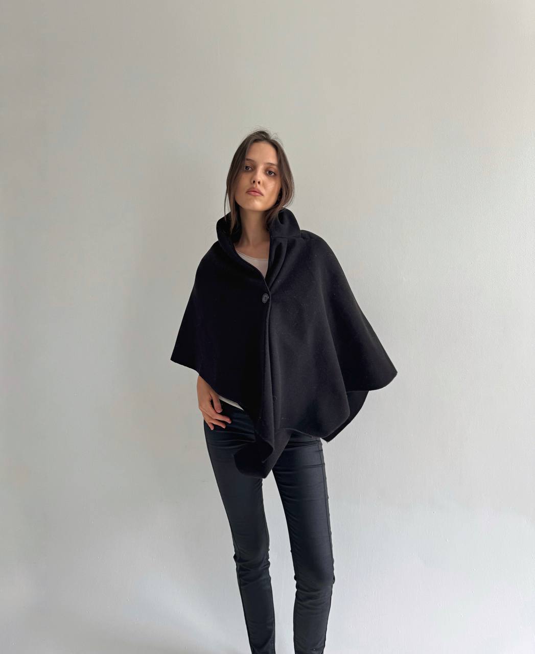 Vintage avant garde reversible poncho