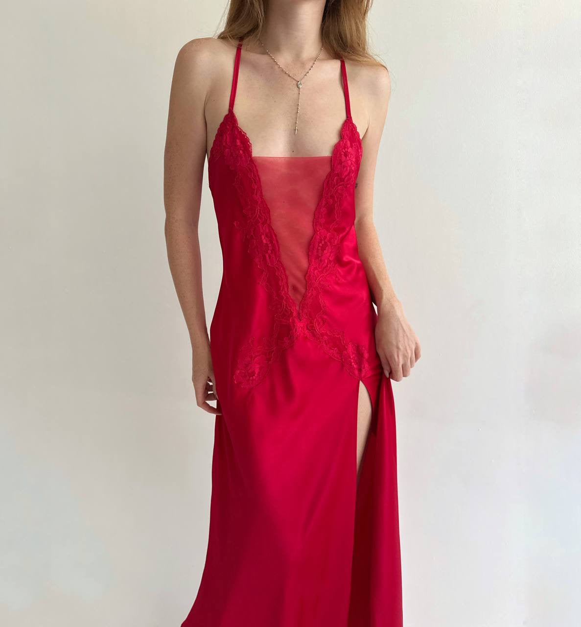 Vintage 2000s Victoria’s Secret satin long night gown