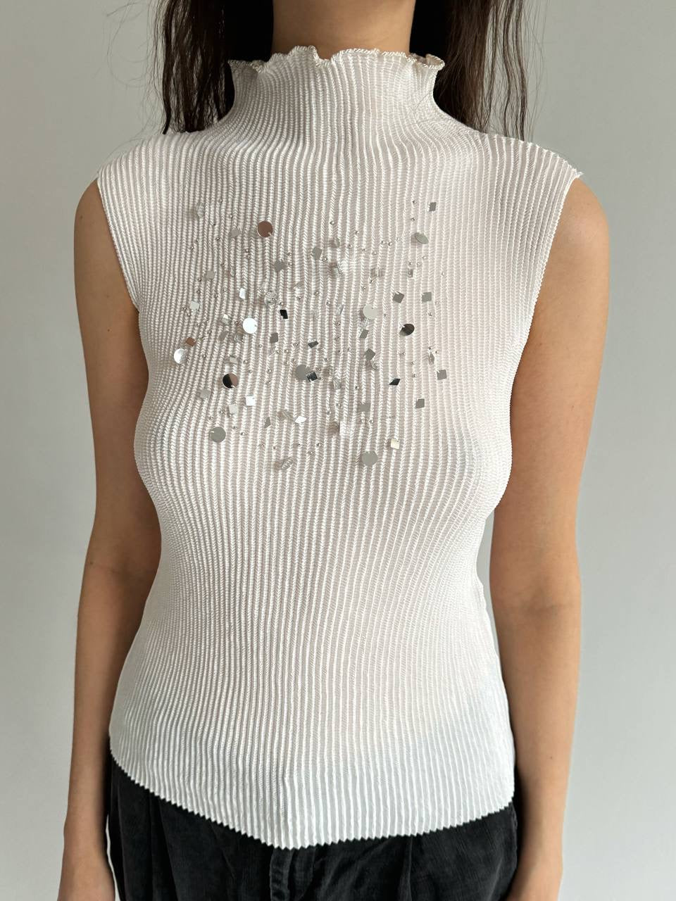 Vintage Japanese avant garde pleated top
