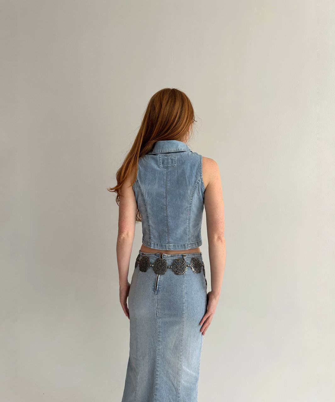Vintage Y2K denim 2 piece set