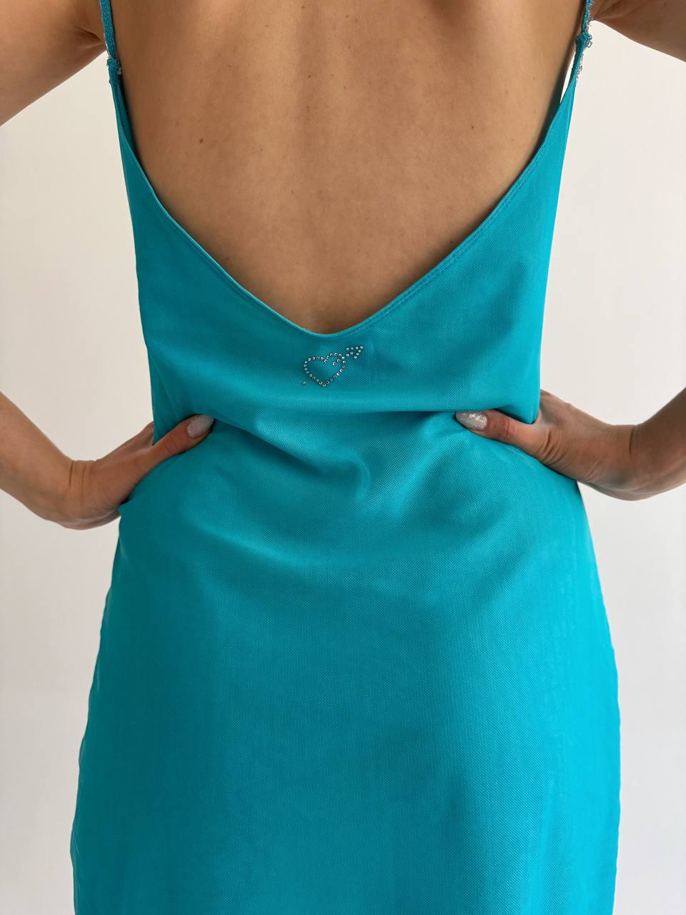 Vintage Blumarine turquoise dress