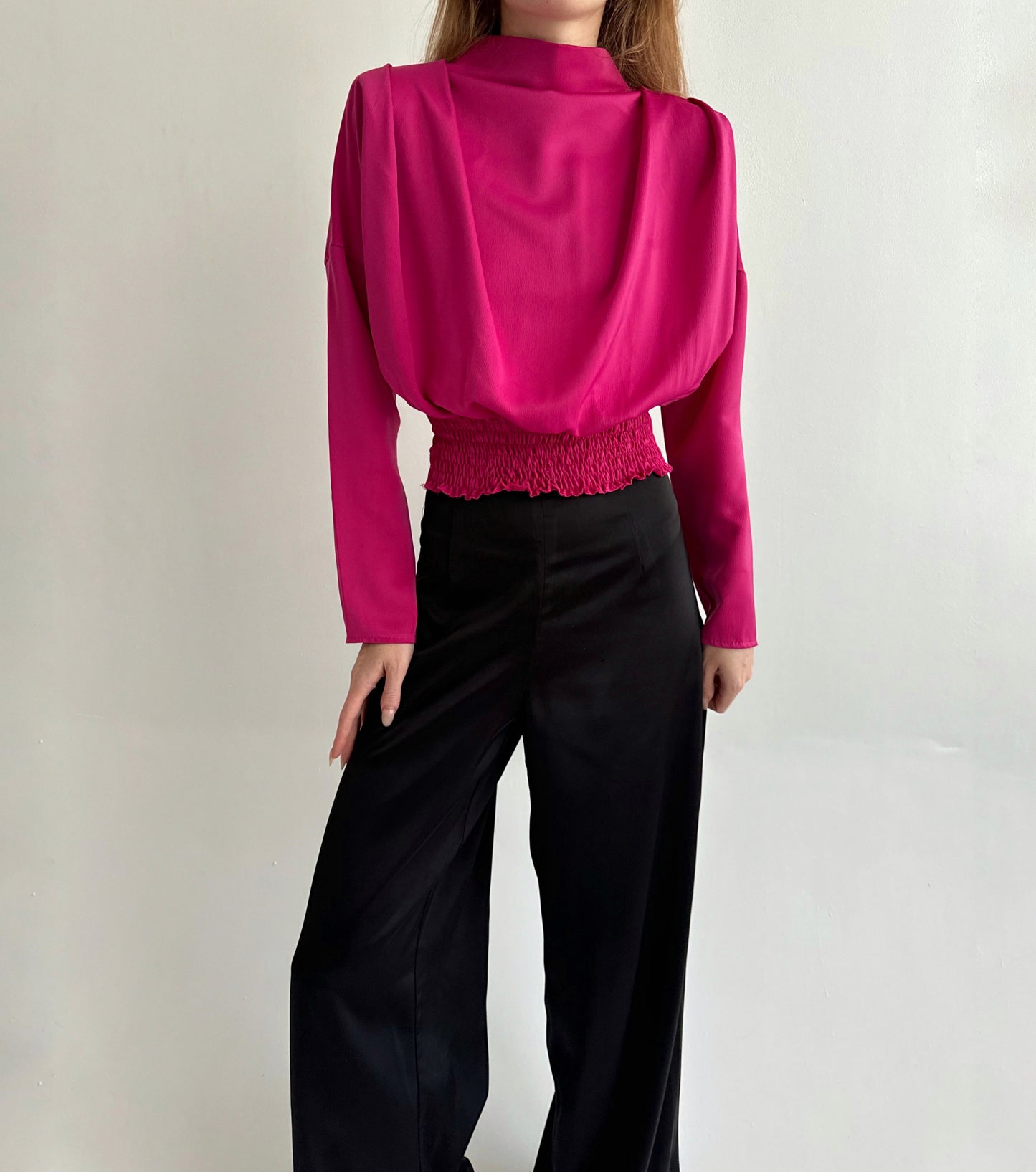 Vintage made in Italy fuchsia blouse
