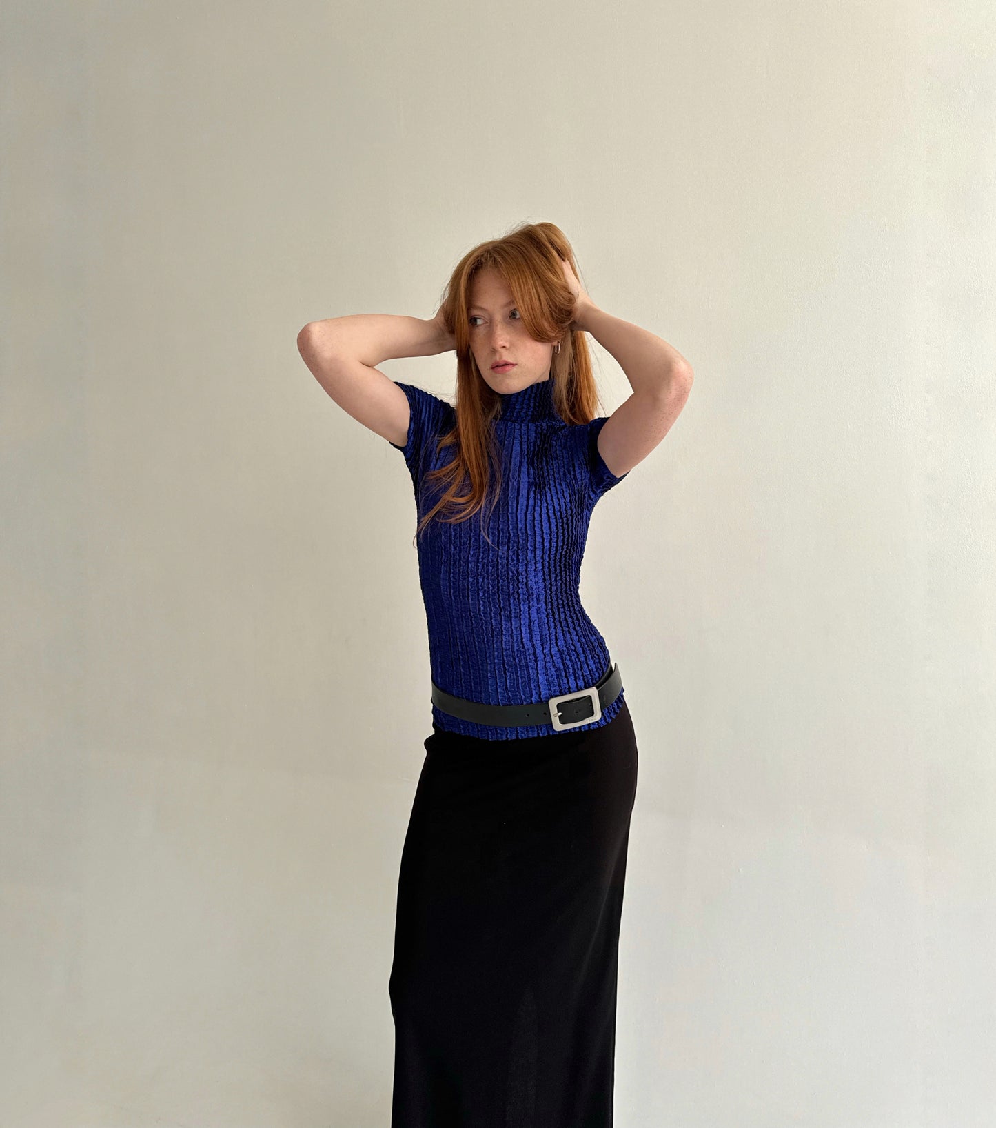 Vintage avant garde satin top