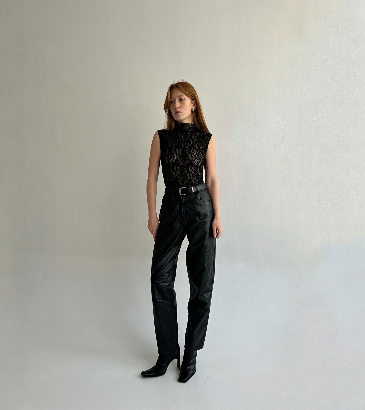 Vintage genuine leather pants