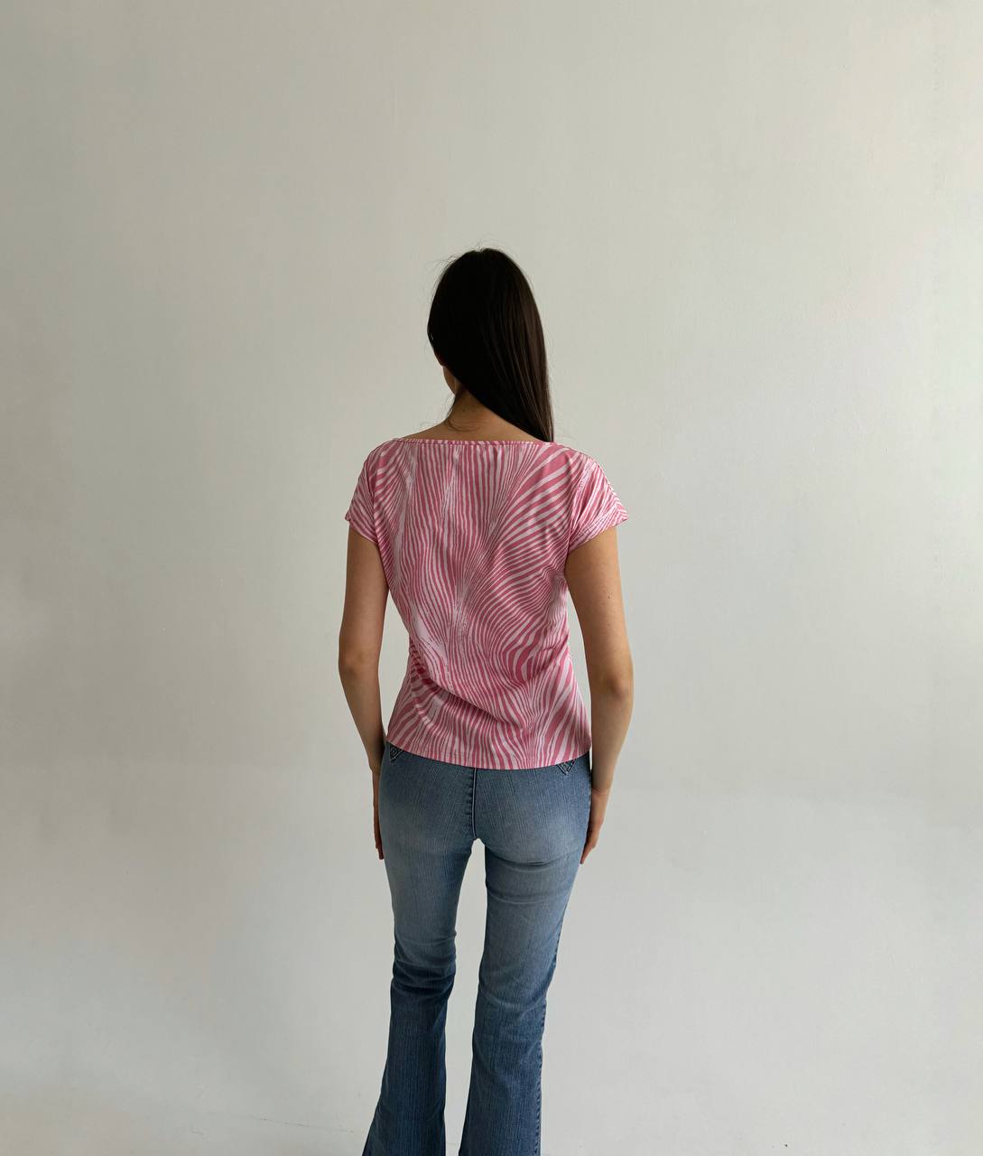 Vintage Blumarine zebra pink top