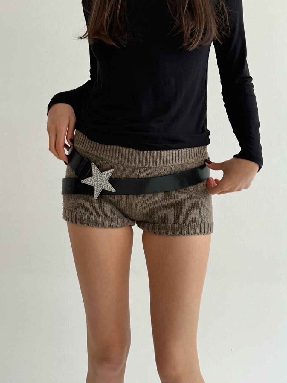 Vintage rhinestone star belt