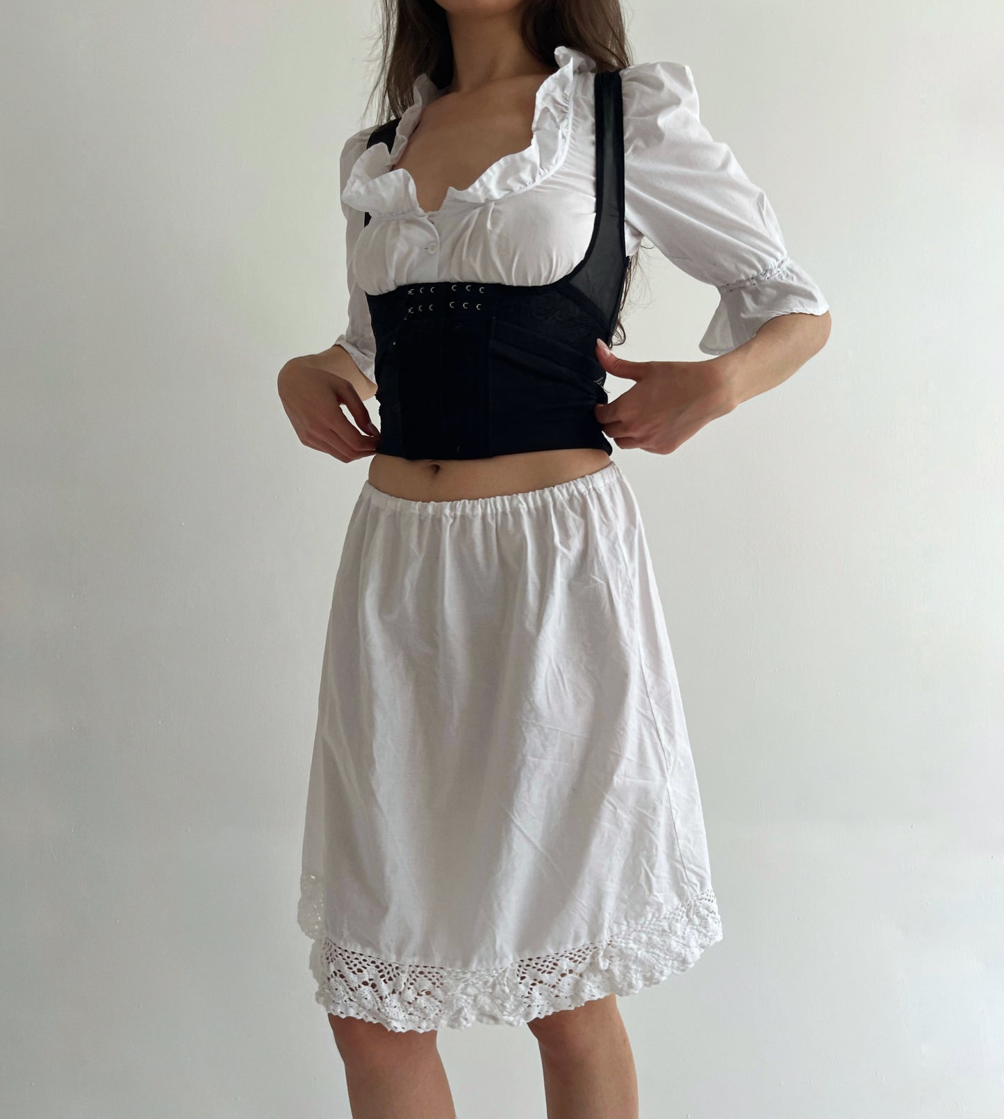 Vintage cotton slip skirt