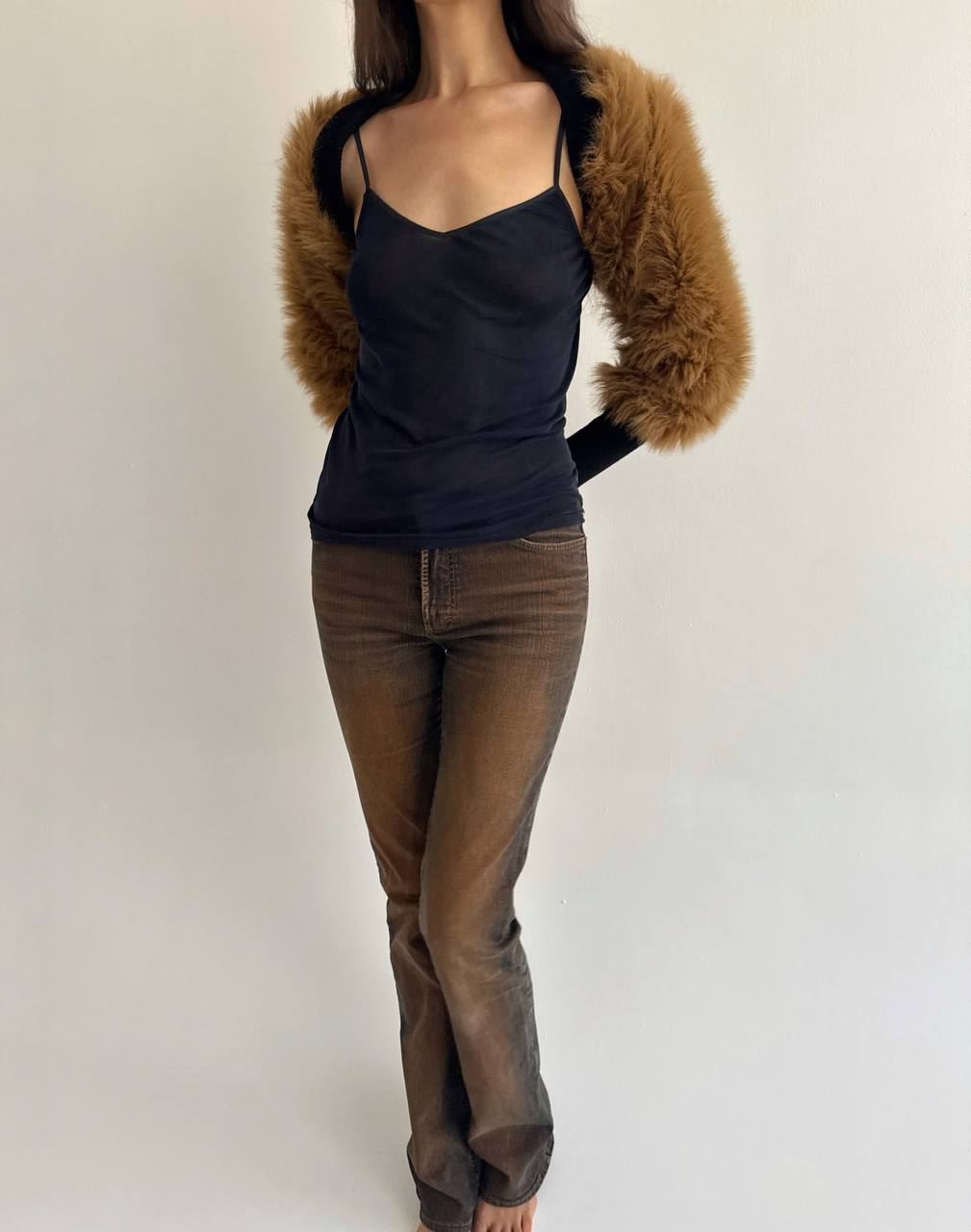 Vintage faux fur bolero