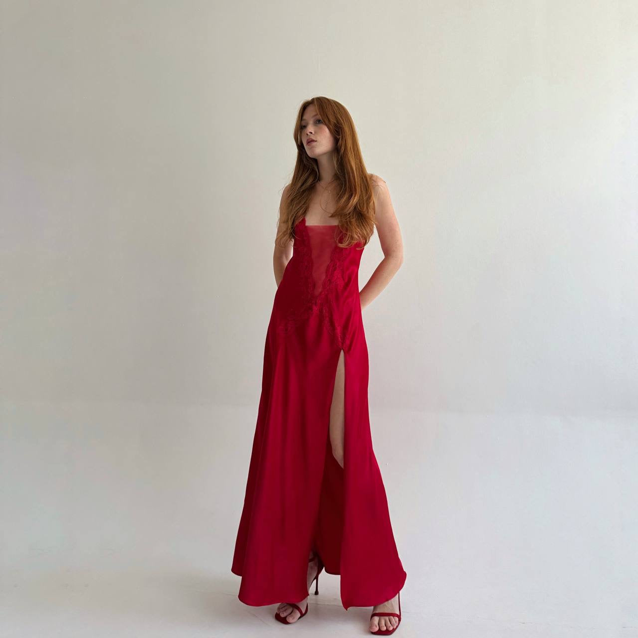 Vintage 2000s Victoria’s Secret satin long night gown