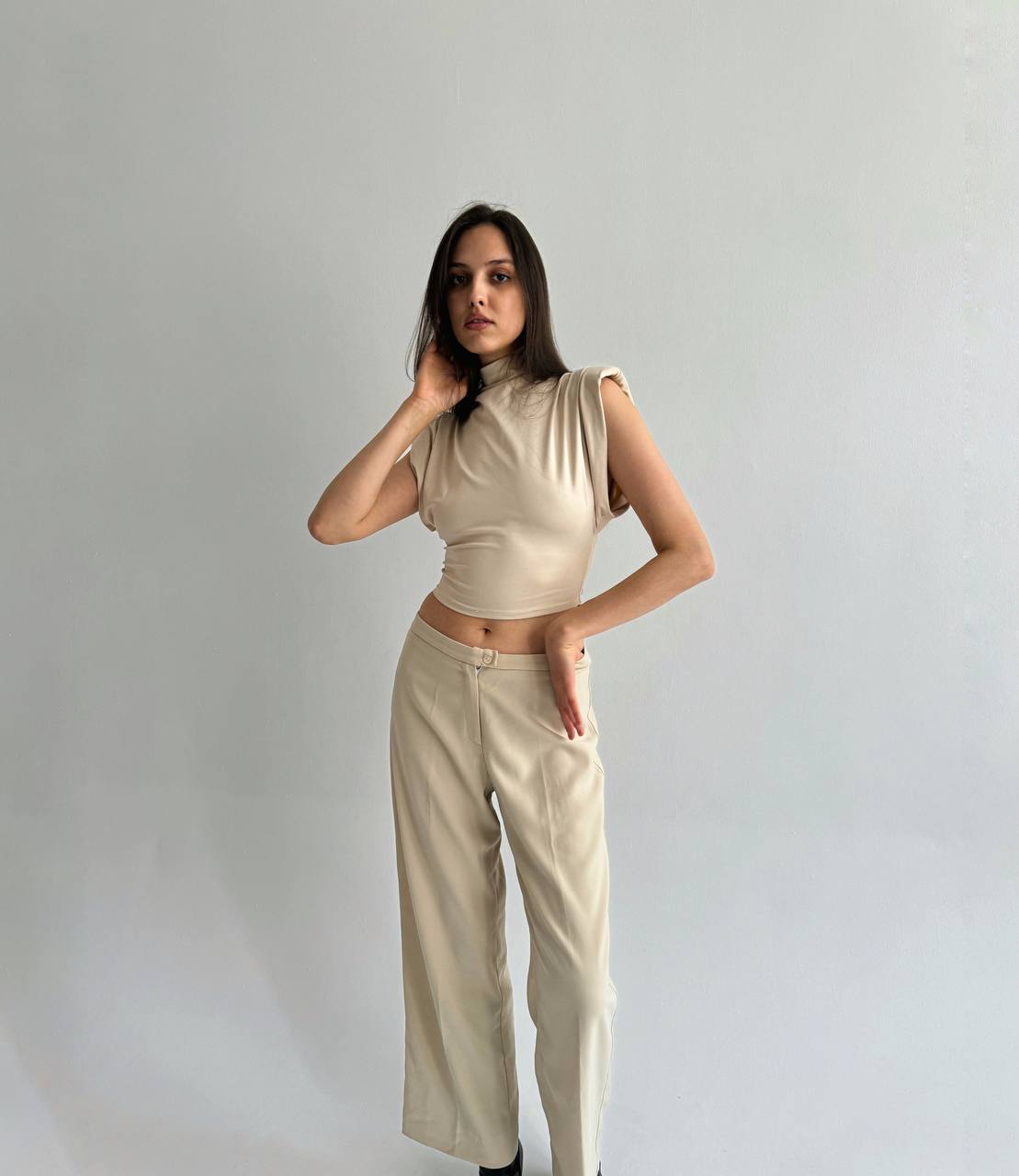 Vintage made in France beige pants