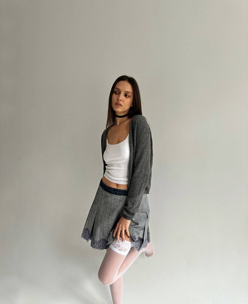 Vintage Dolce & Gabbana checked mini skirt