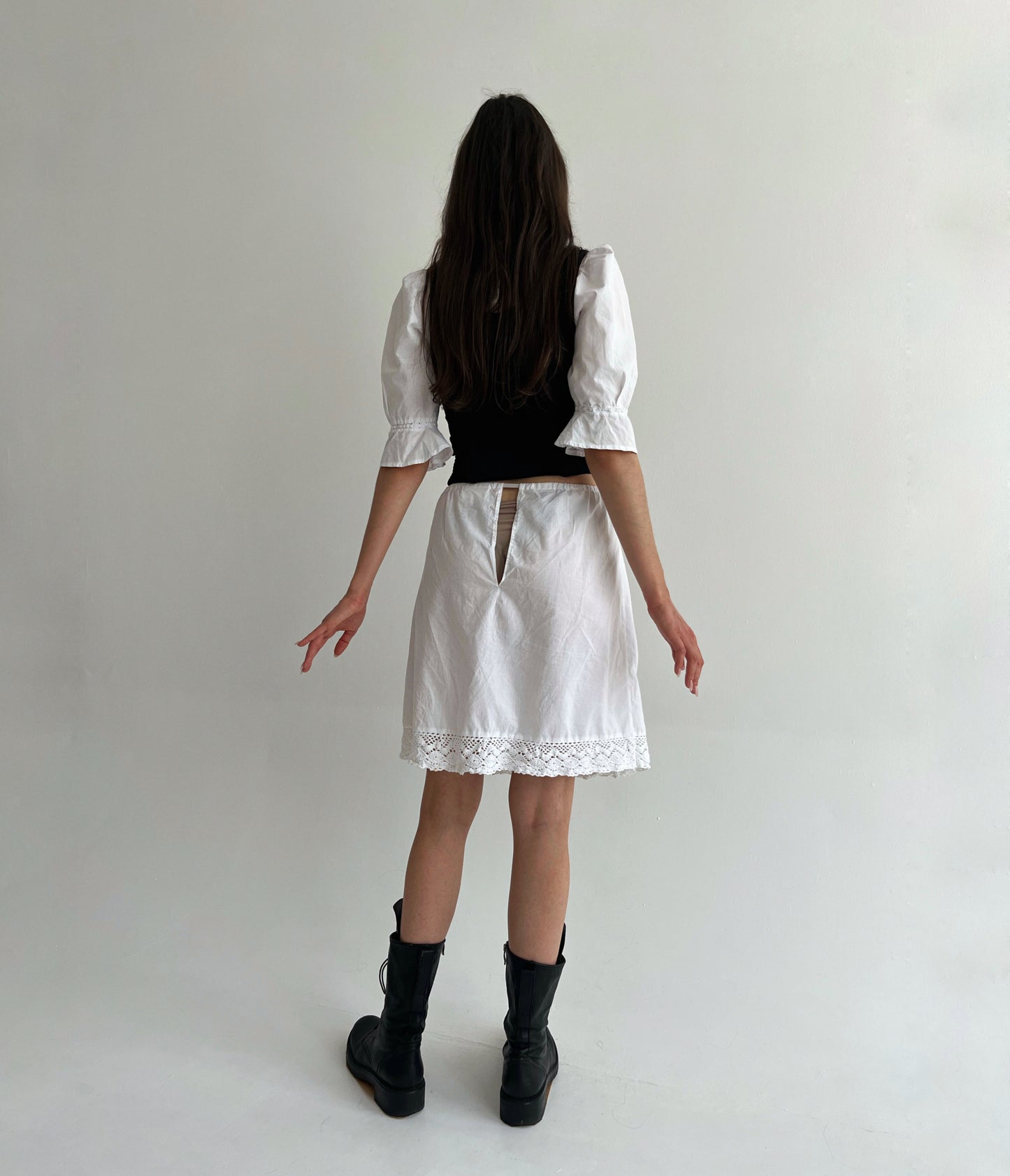 Vintage cotton slip skirt
