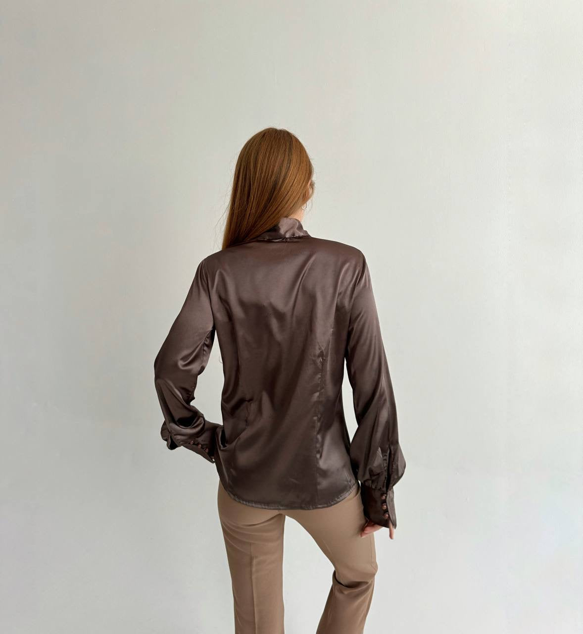 Brand new Y2K made in Italy satin blouse