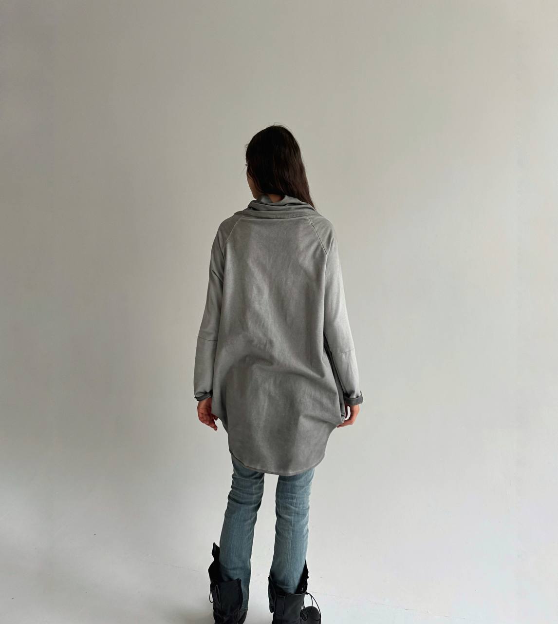 Vintage avant garde asymmetrical button up cardigan