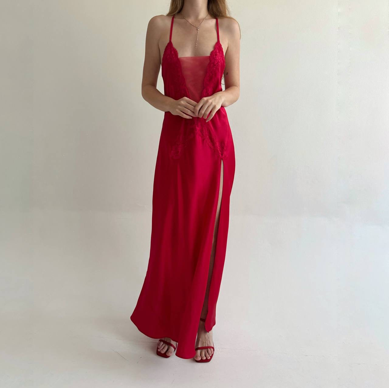 Vintage 2000s Victoria’s Secret satin long night gown