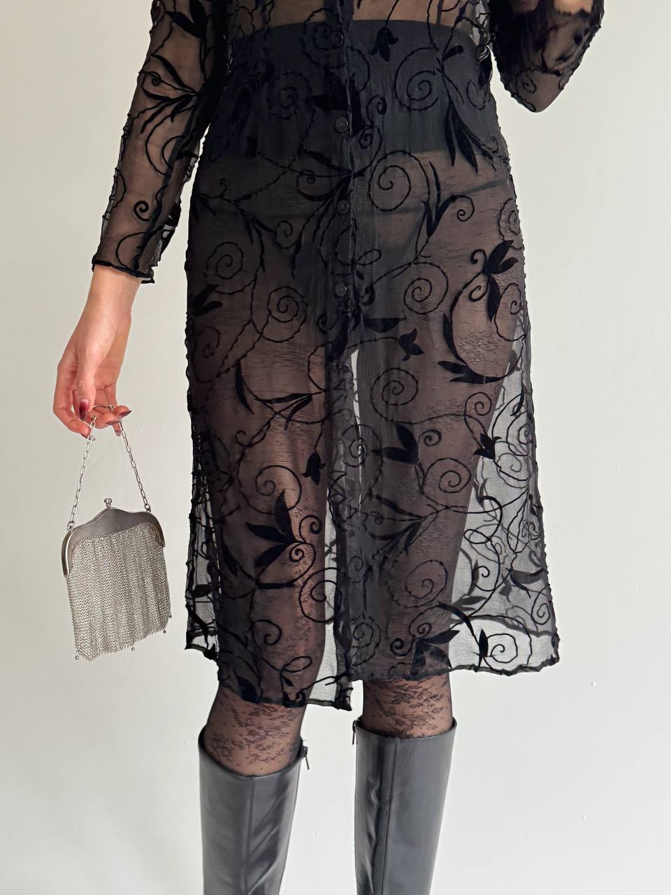 Vintage pure silk Lolita Lempicka dress