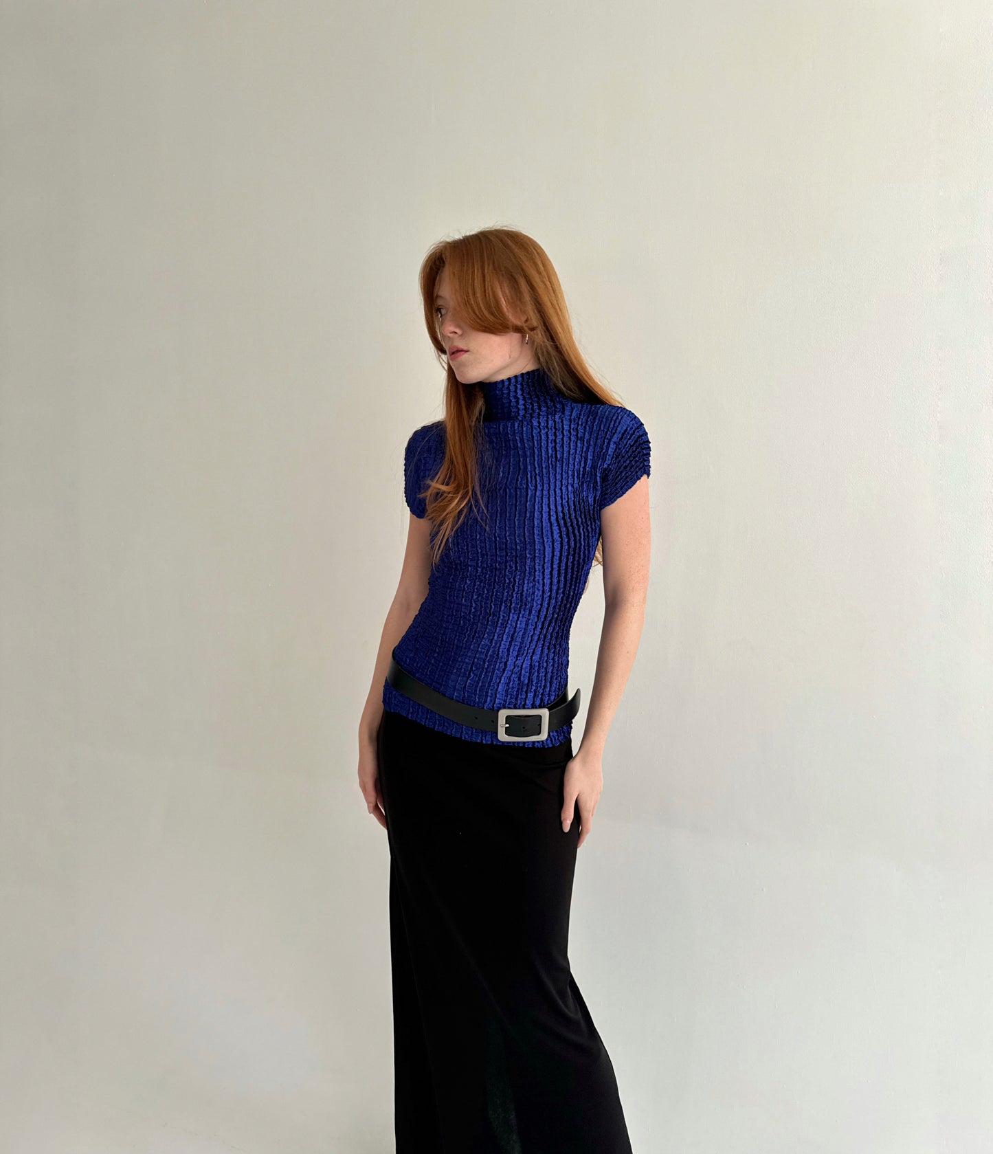 Vintage avant garde satin top