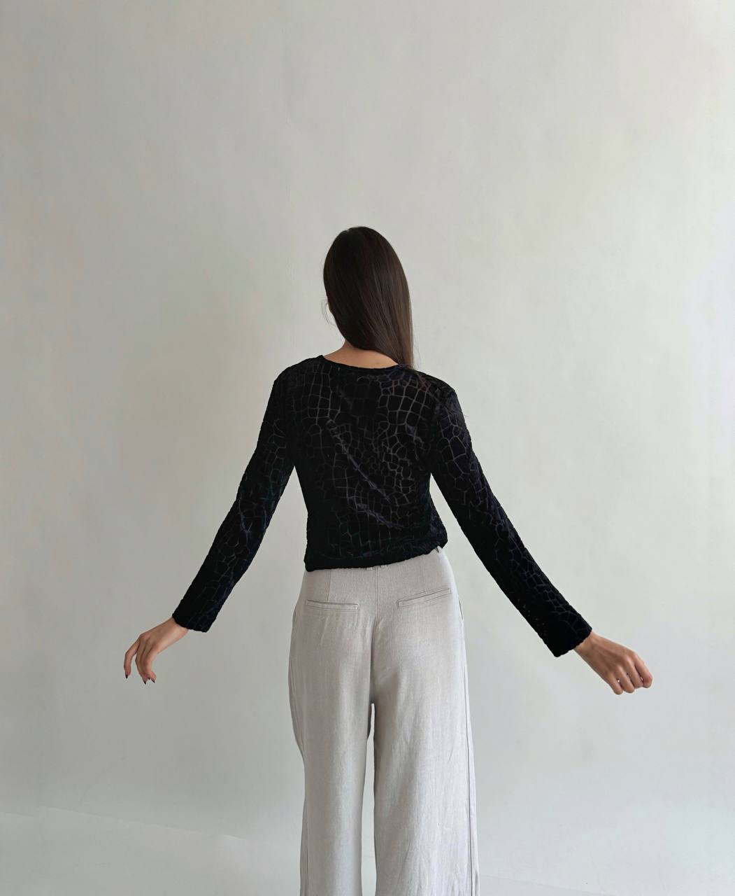 Vintage velvet pattern cardigan
