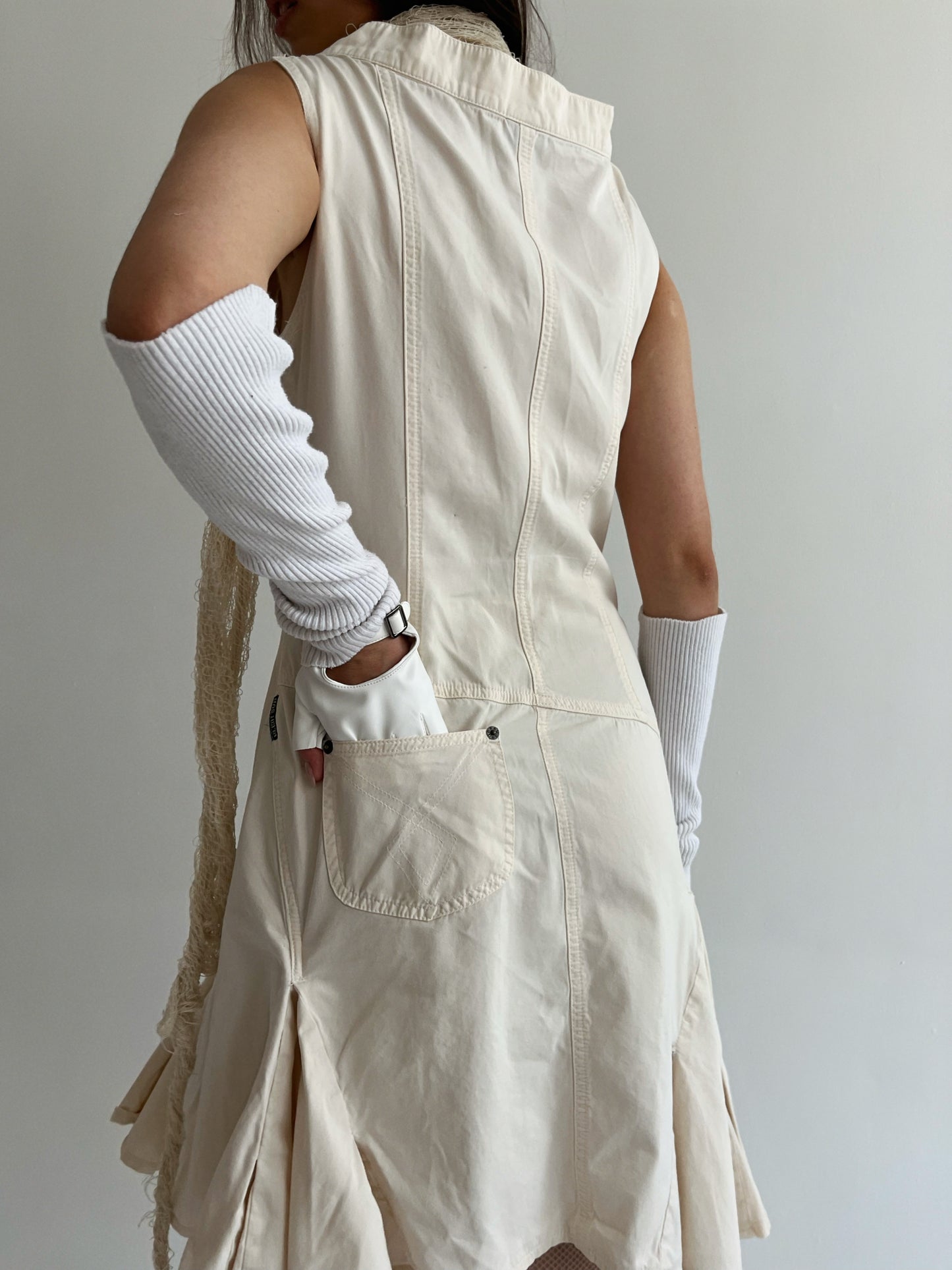 Vintage Plein Sud cotton deconstructed dress