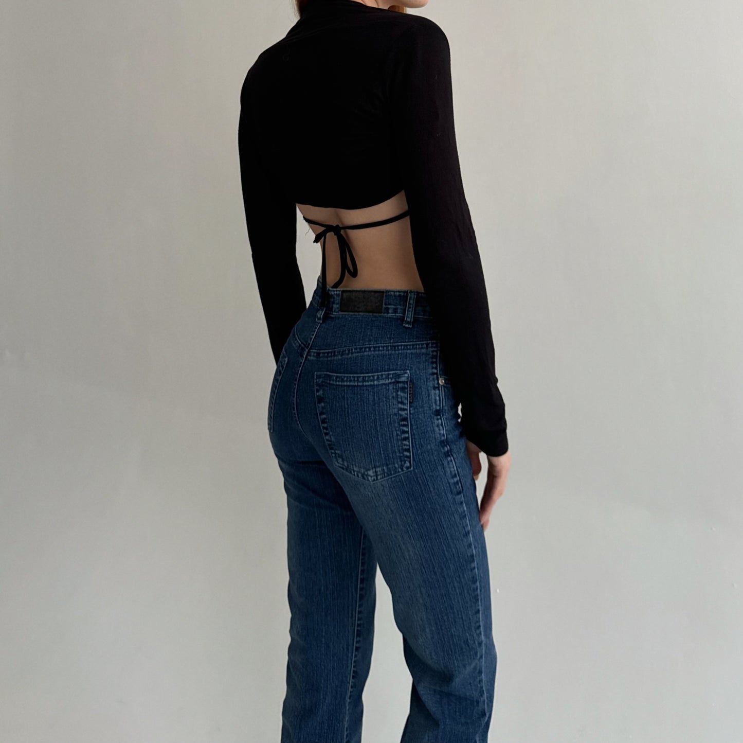 Vintage flared mid rise jeans