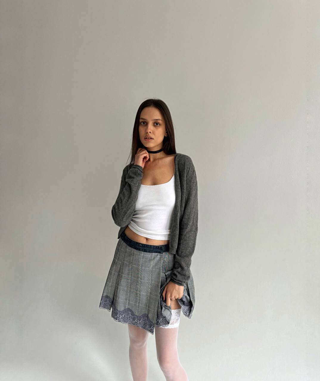 Vintage Dolce & Gabbana checked mini skirt
