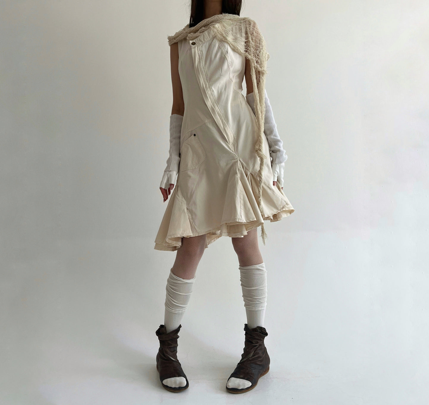 Vintage Plein Sud cotton deconstructed dress