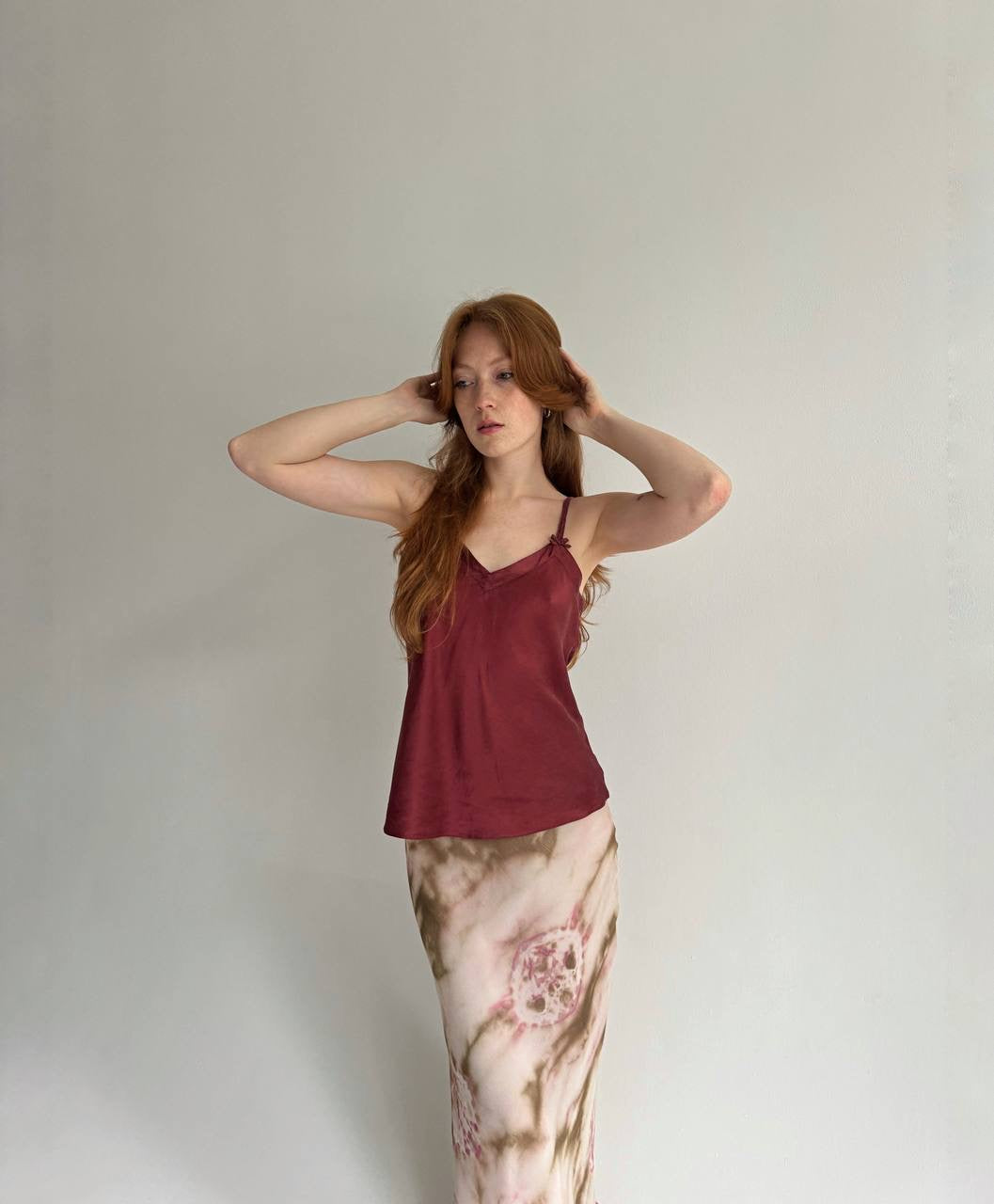 Vintage pure silk camisole cami top