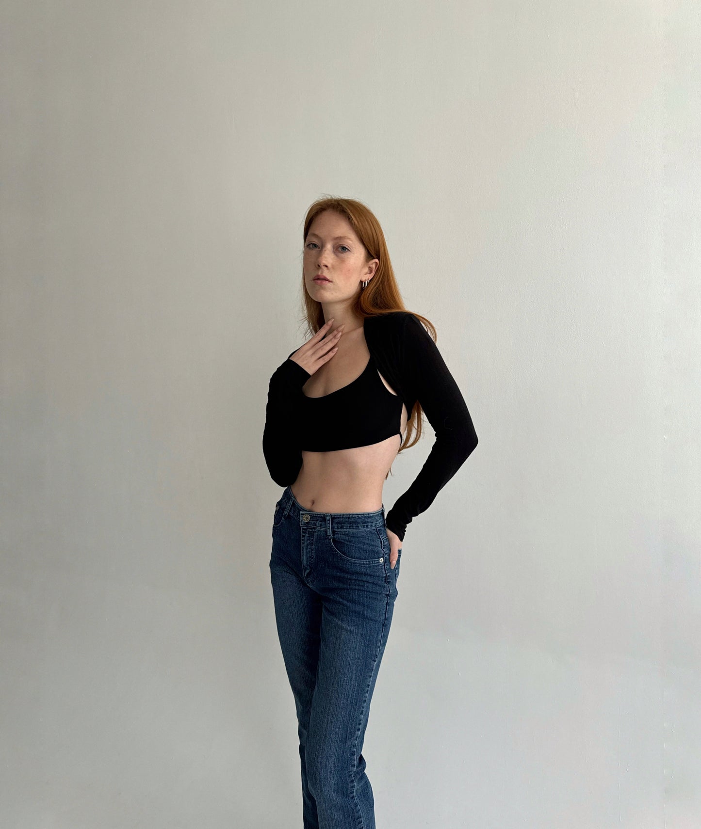 Vintage flared mid rise jeans
