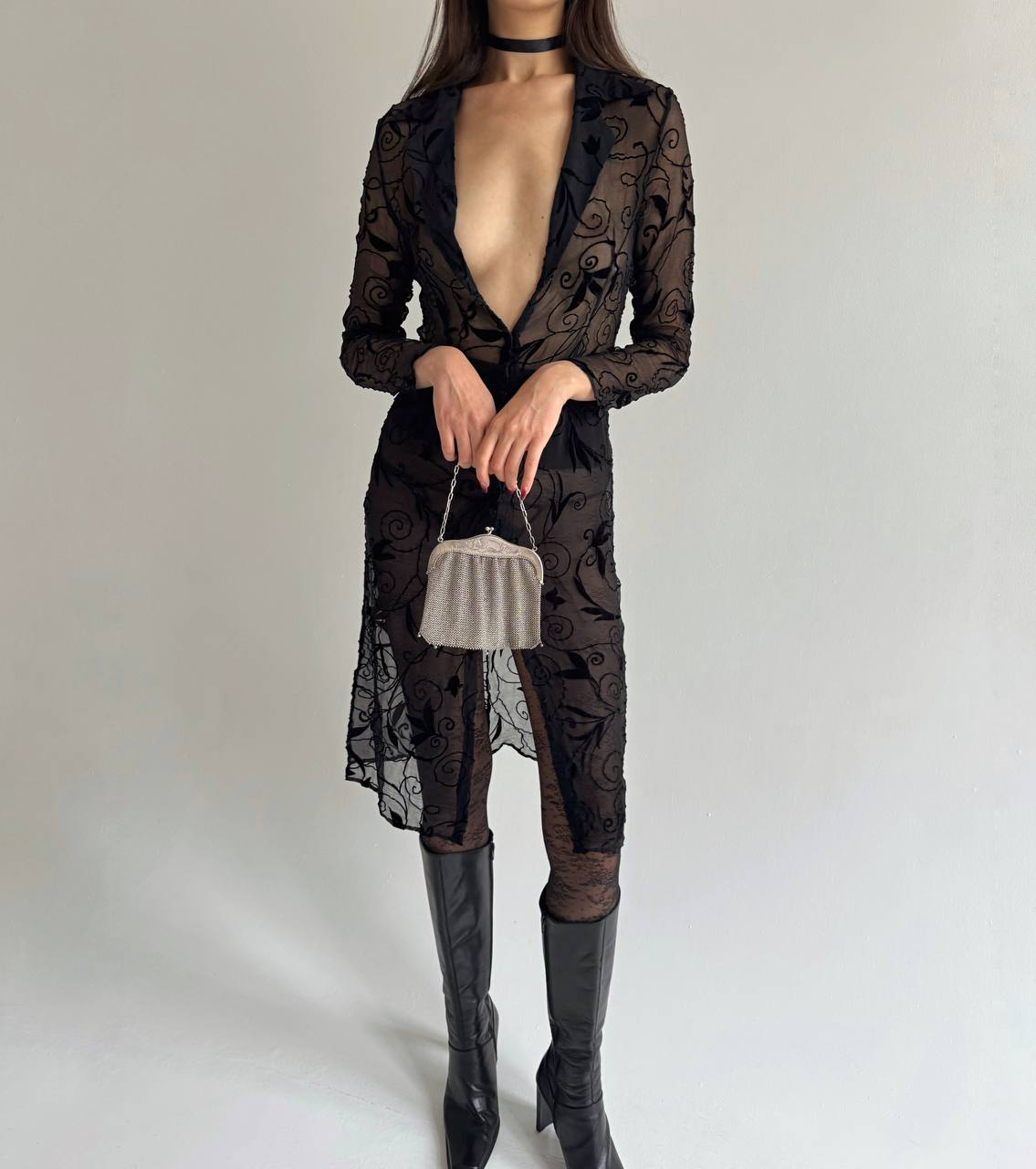Vintage pure silk Lolita Lempicka dress