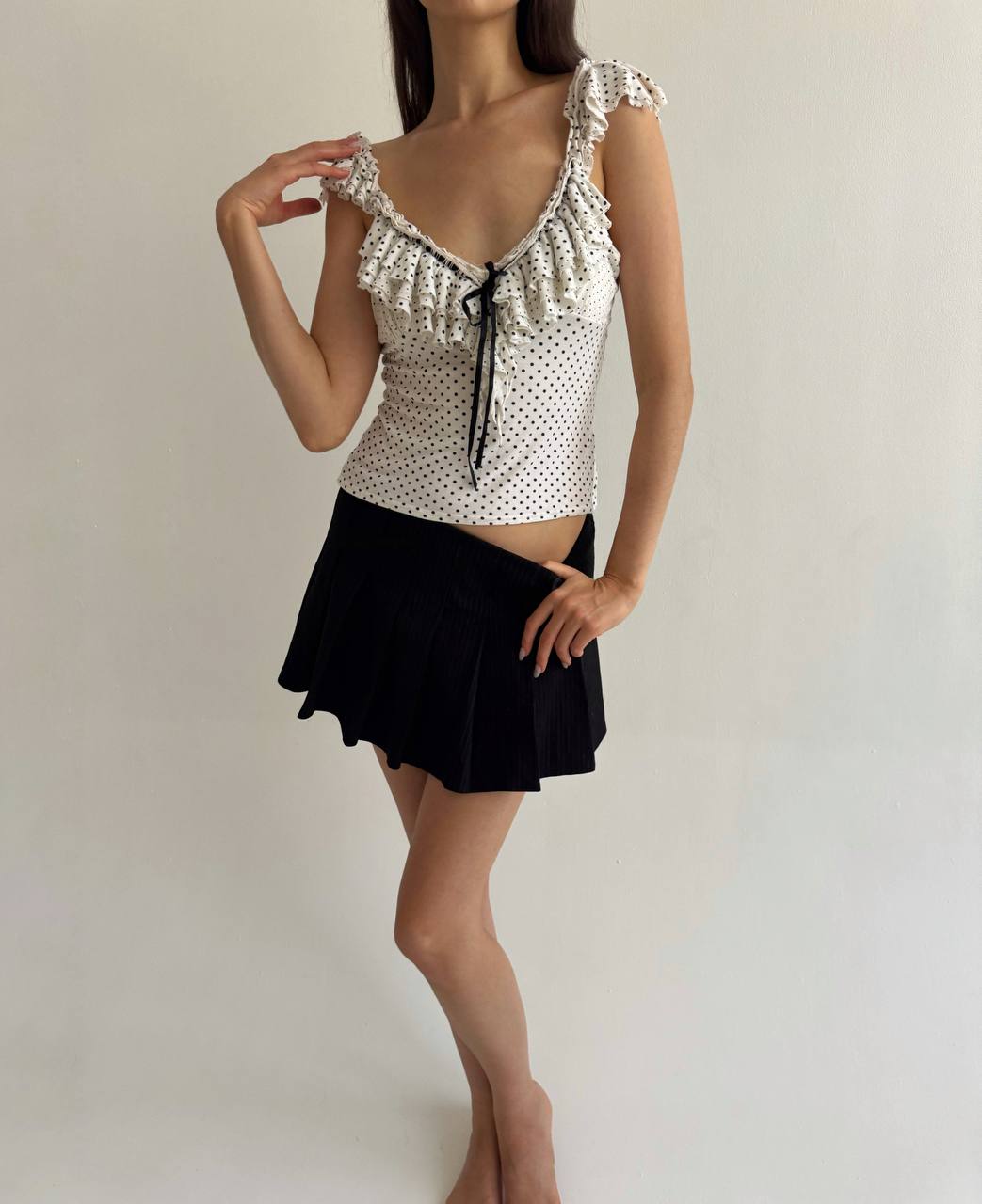 Vintage polka dot top