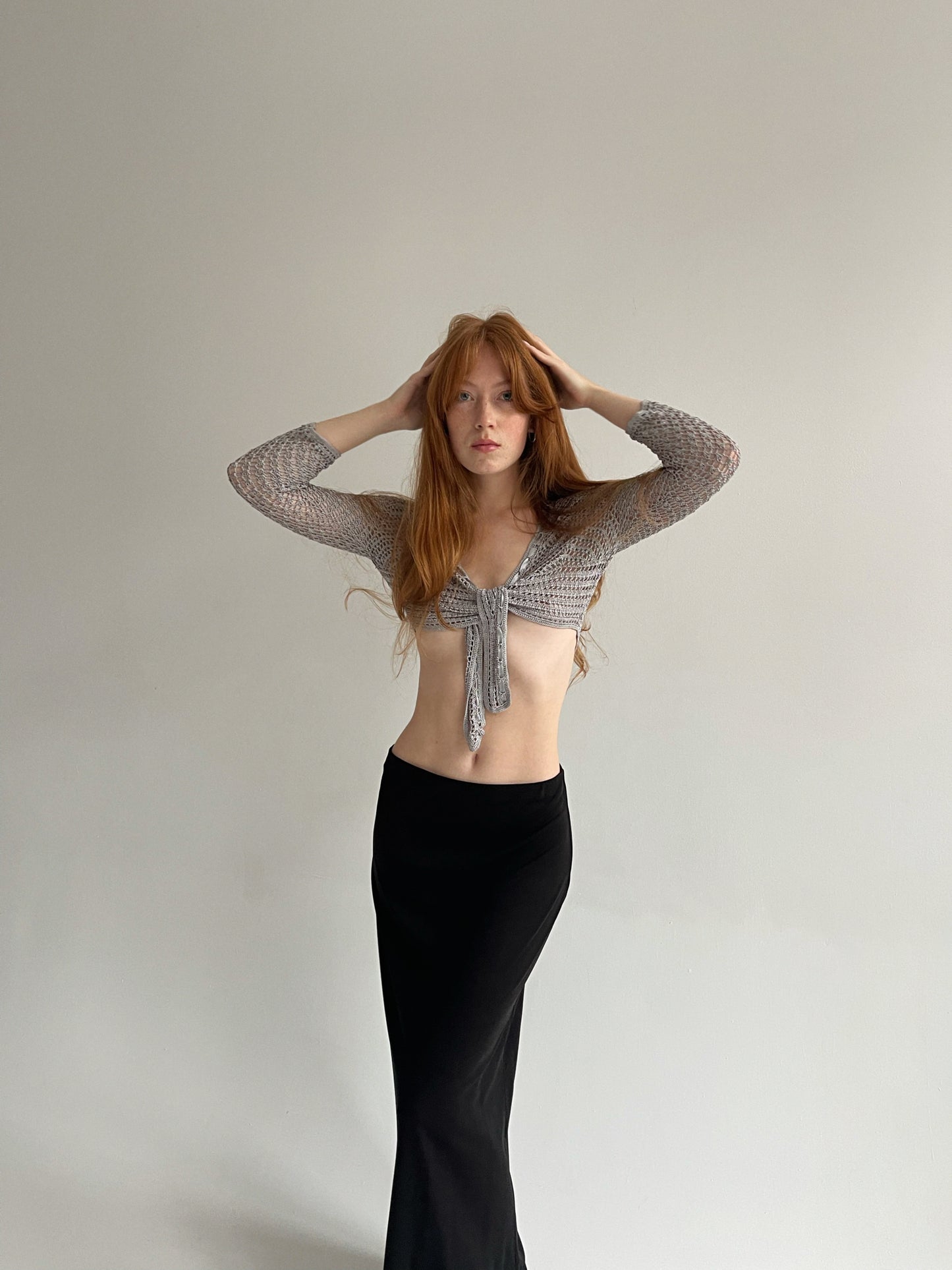 Y2K crochet wrap top