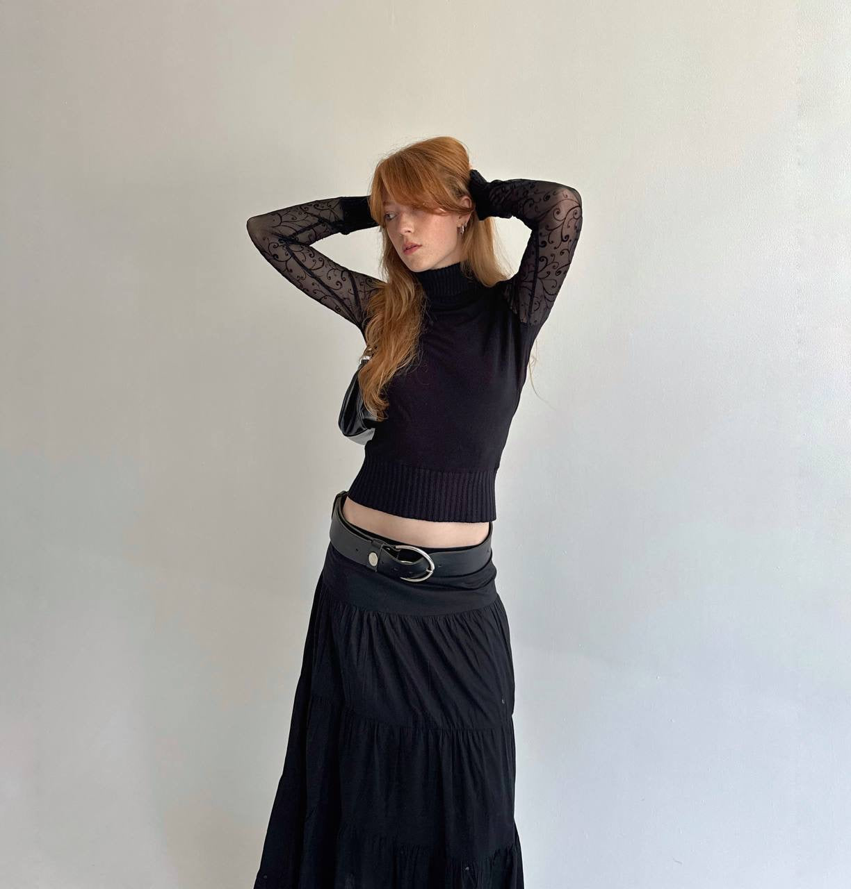 Vintage black knitted sweater