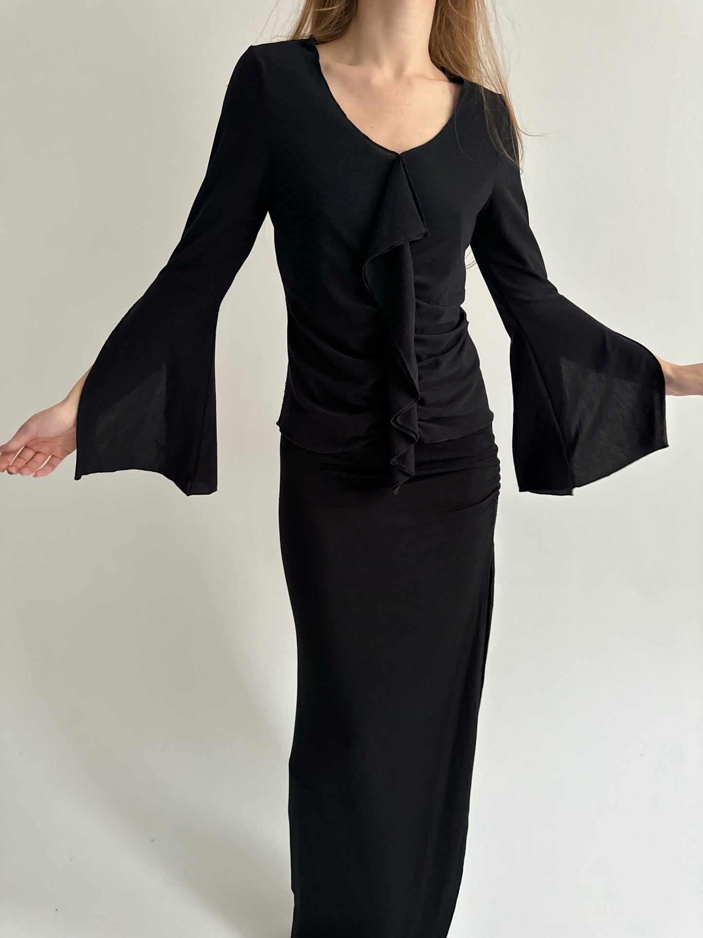 Vintage y2k ruffled blouse