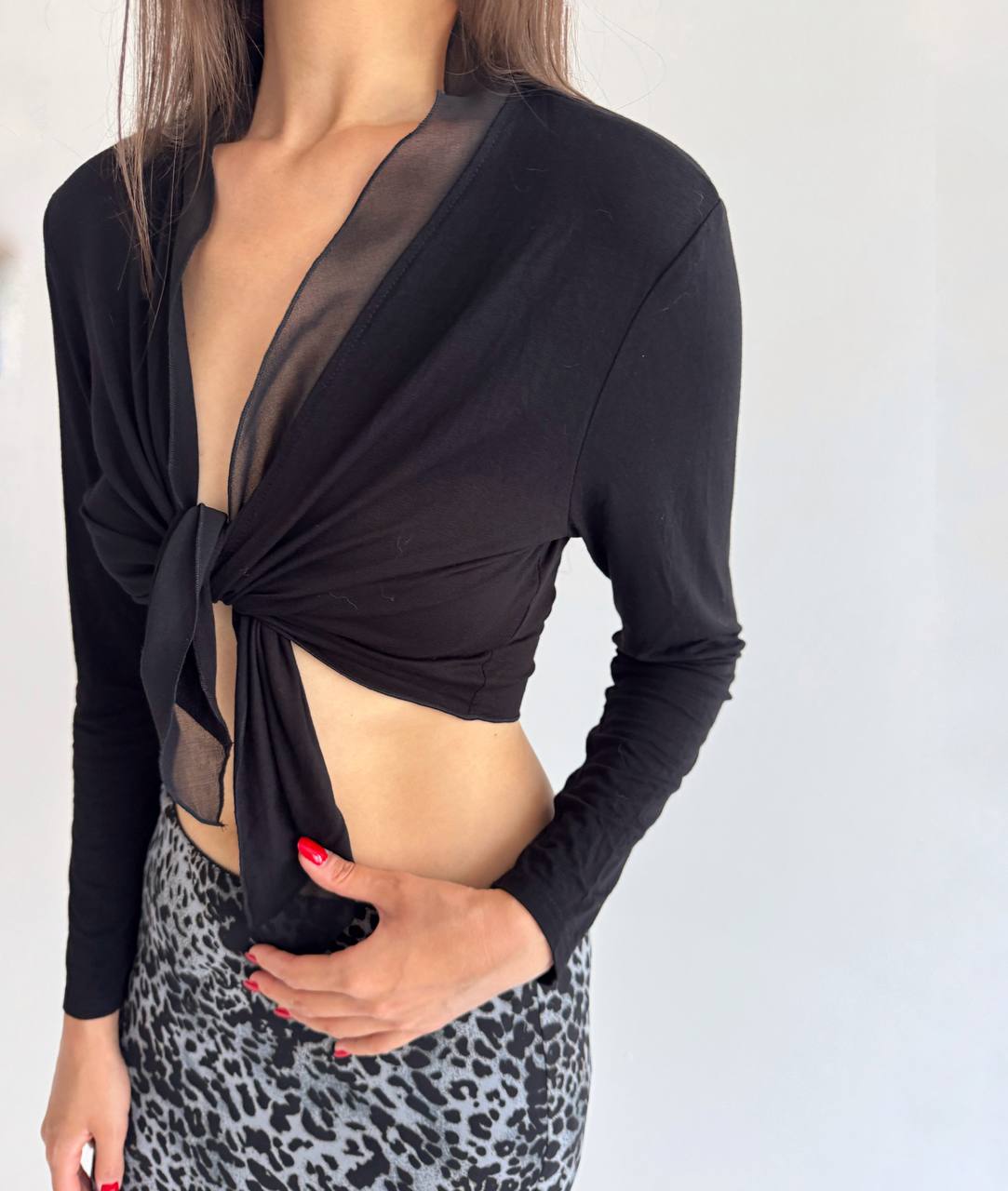 Vintage viscose wrap top