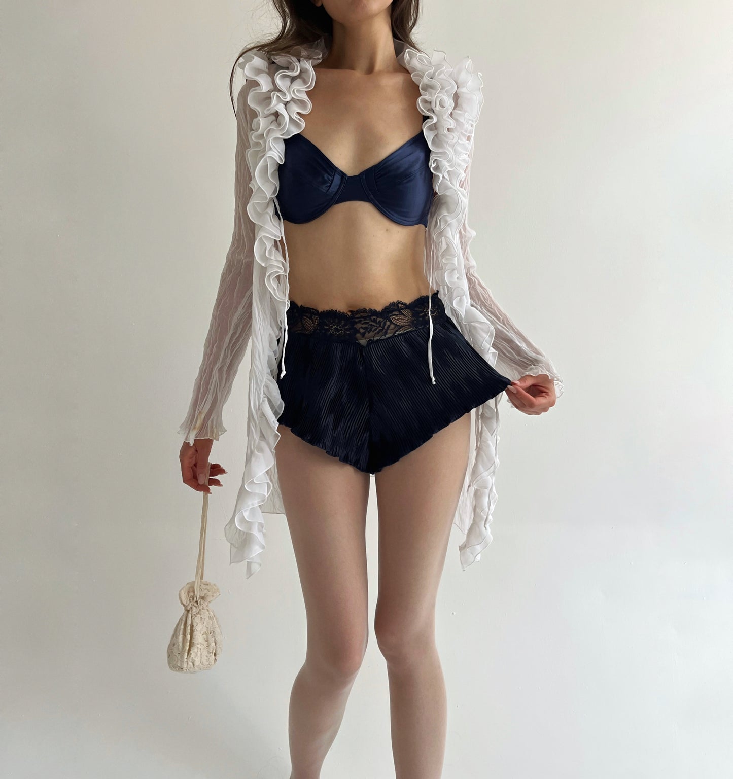 Vintage La Perla pleated shorts